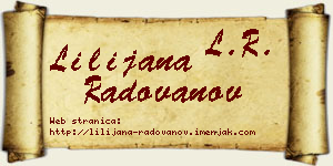 Lilijana Radovanov vizit kartica